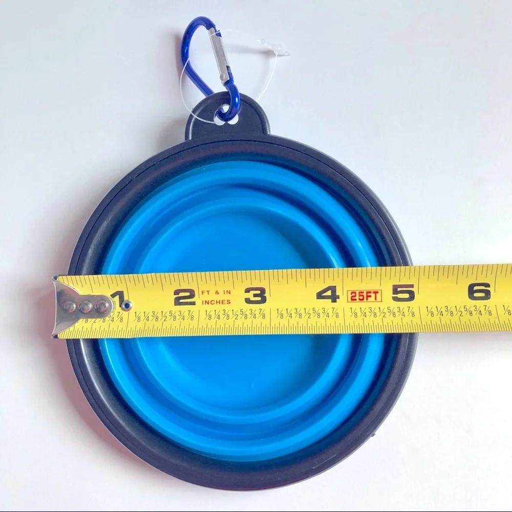 3/$15 NEW Pet Collapsible Bowl 12oz Blue, 1 Bowl